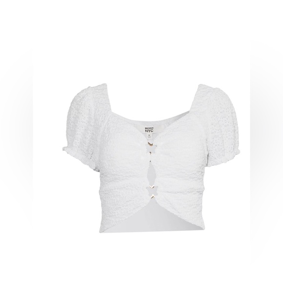 Madden NYC Juniors Hardware Lace Top - Picture 6 of 8